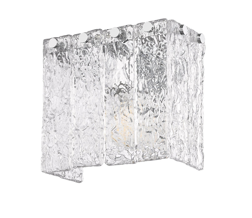 Wall Sconce Z-Lite 1943-1S-CH Chrome Glacier 1 Light Wall Sconce Z-Lite