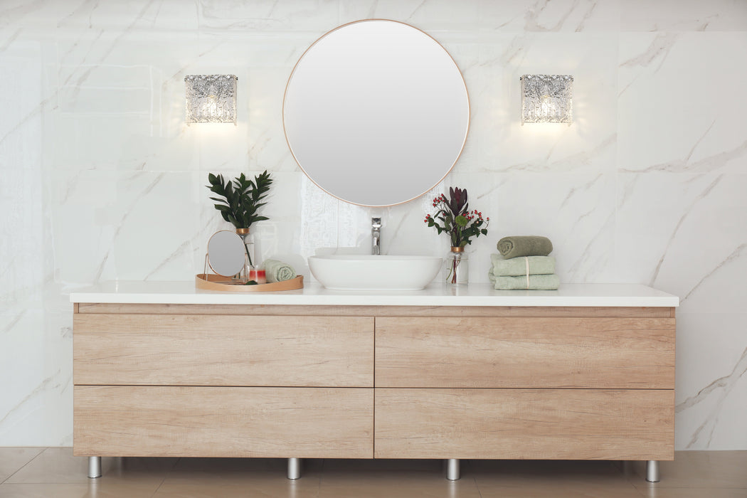 Wall Sconce Z-Lite 1943-1S-CH Chrome Glacier 1 Light Wall Sconce Z-Lite