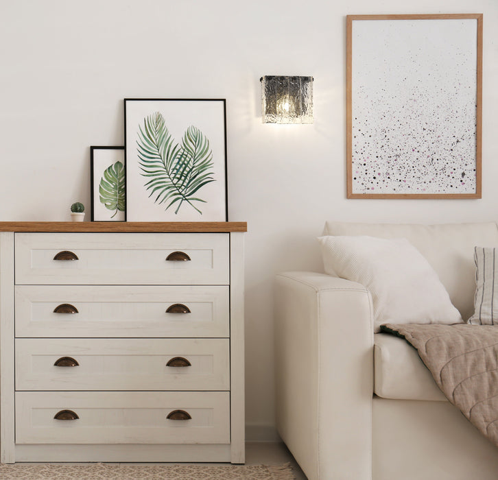 Wall Sconce Z-Lite 1943-1S-MB Matte Black Glacier 1 Light Wall Sconce Z-Lite