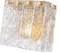 Wall Sconce Z-Lite 1943-1S-MGLD Modern Gold Glacier 1 Light Wall Sconce Z-Lite