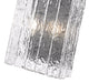 Wall Sconce Z-Lite 1943-2S-MB Matte Black Glacier 2 Light Wall Sconce Z-Lite