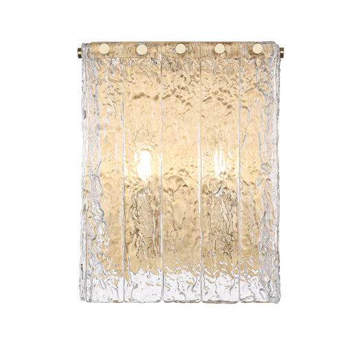 Wall Sconce Z-Lite 1943-2S-MGLD Modern Gold Glacier 2 Light Wall Sconce Z-Lite