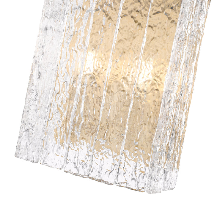 Wall Sconce Z-Lite 1943-2S-MGLD Modern Gold Glacier 2 Light Wall Sconce Z-Lite