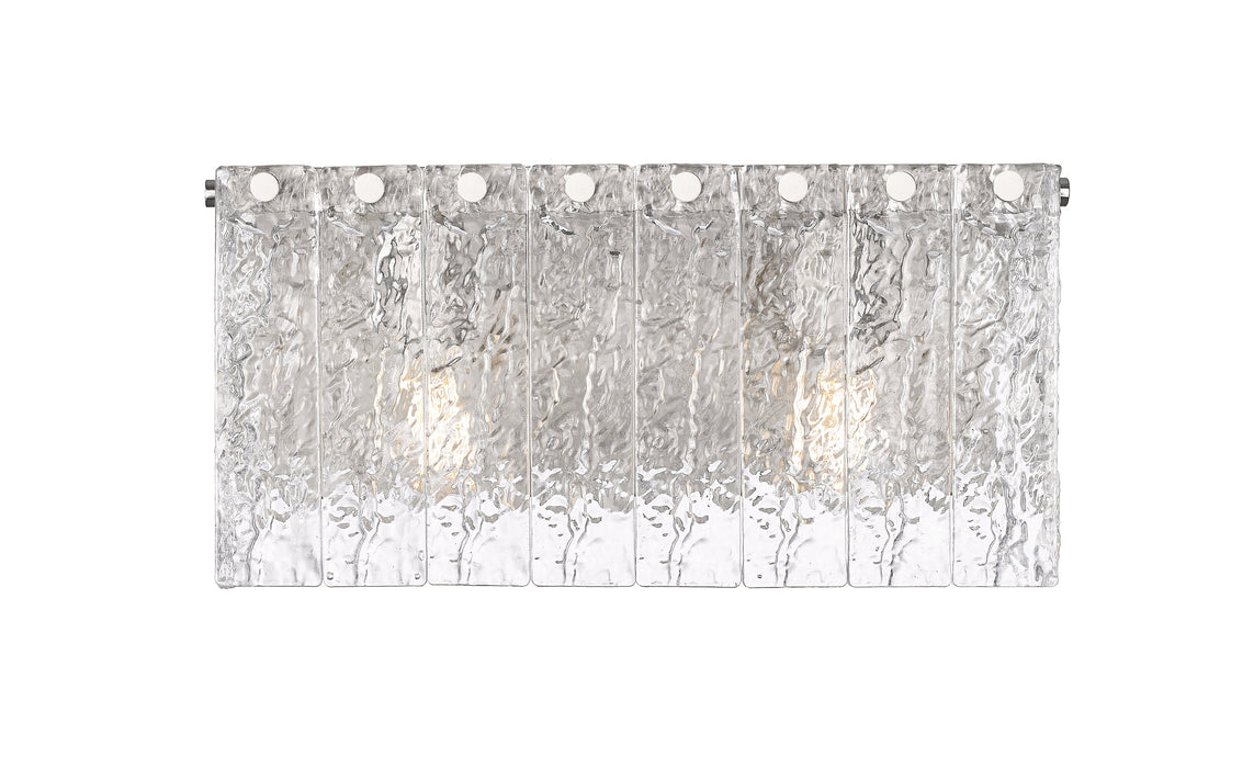 Vanity Z-Lite 1943-2V-BN Brushed Nickel Glacier 2 Light Vanity Z-Lite