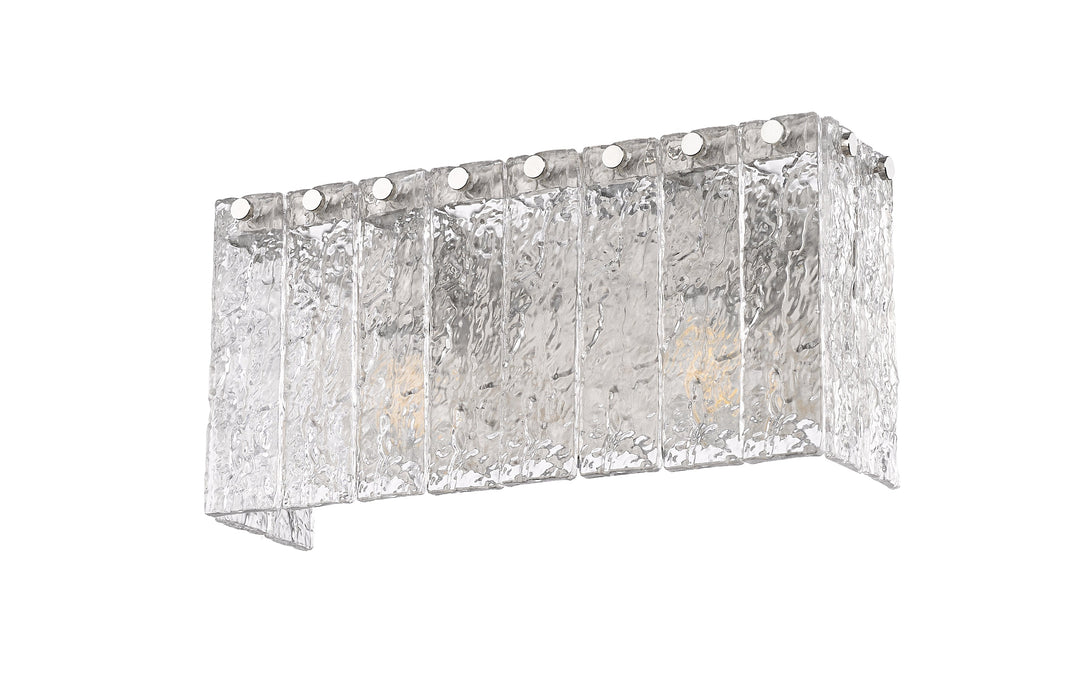 Vanity Z-Lite 1943-2V-BN Brushed Nickel Glacier 2 Light Vanity Z-Lite