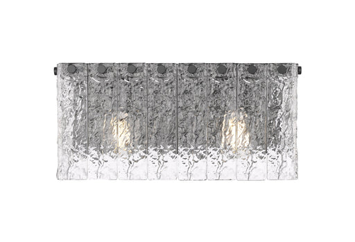 Vanity Z-Lite 1943-2V-MB Matte Black Glacier 2 Light Vanity Z-Lite