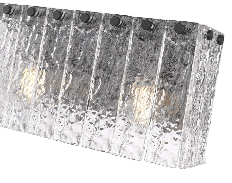 Vanity Z-Lite 1943-2V-MB Matte Black Glacier 2 Light Vanity Z-Lite