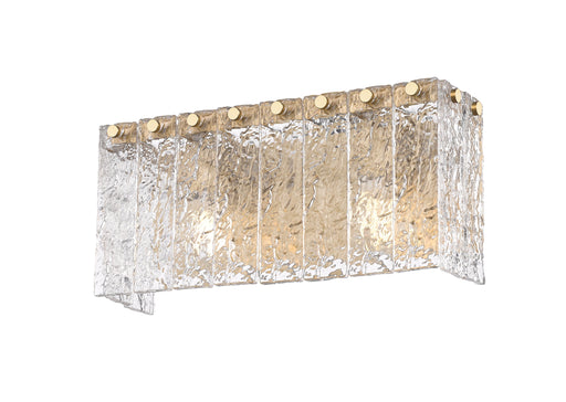 Vanity Z-Lite 1943-2V-MGLD Modern Gold Glacier 2 Light Vanity Z-Lite
