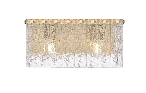 Vanity Z-Lite 1943-2V-MGLD Modern Gold Glacier 2 Light Vanity Z-Lite