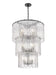 Chandelier Z-Lite 1943-36MB Matte Black Glacier 12 Light Chandelier Z-Lite