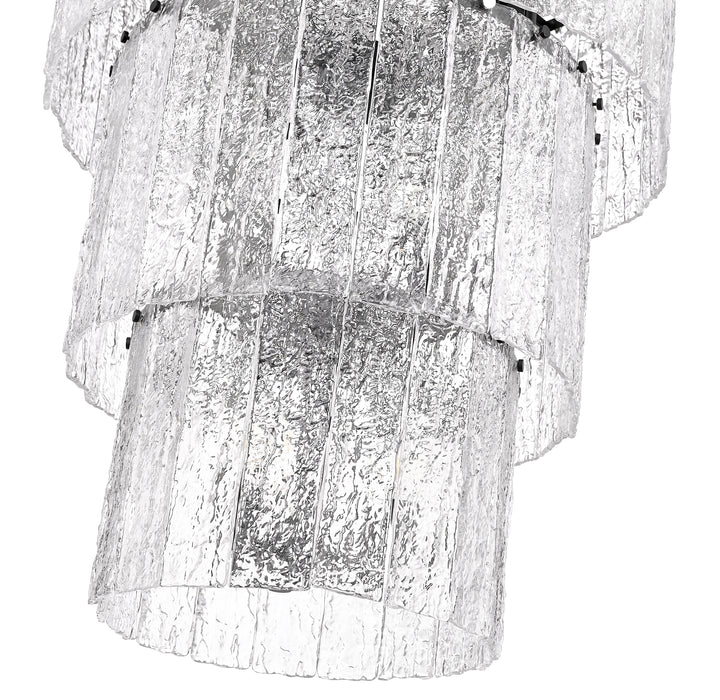 Chandelier Z-Lite 1943-36MB Matte Black Glacier 12 Light Chandelier Z-Lite