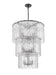 Chandelier Z-Lite 1943-36MB Matte Black Glacier 12 Light Chandelier Z-Lite