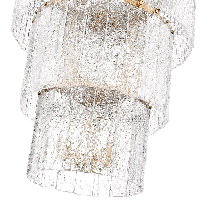 Chandelier Z-Lite 1943-36MGLD Modern Gold Glacier 12 Light Chandelier Z-Lite