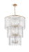 Chandelier Z-Lite 1943-36MGLD Modern Gold Glacier 12 Light Chandelier Z-Lite