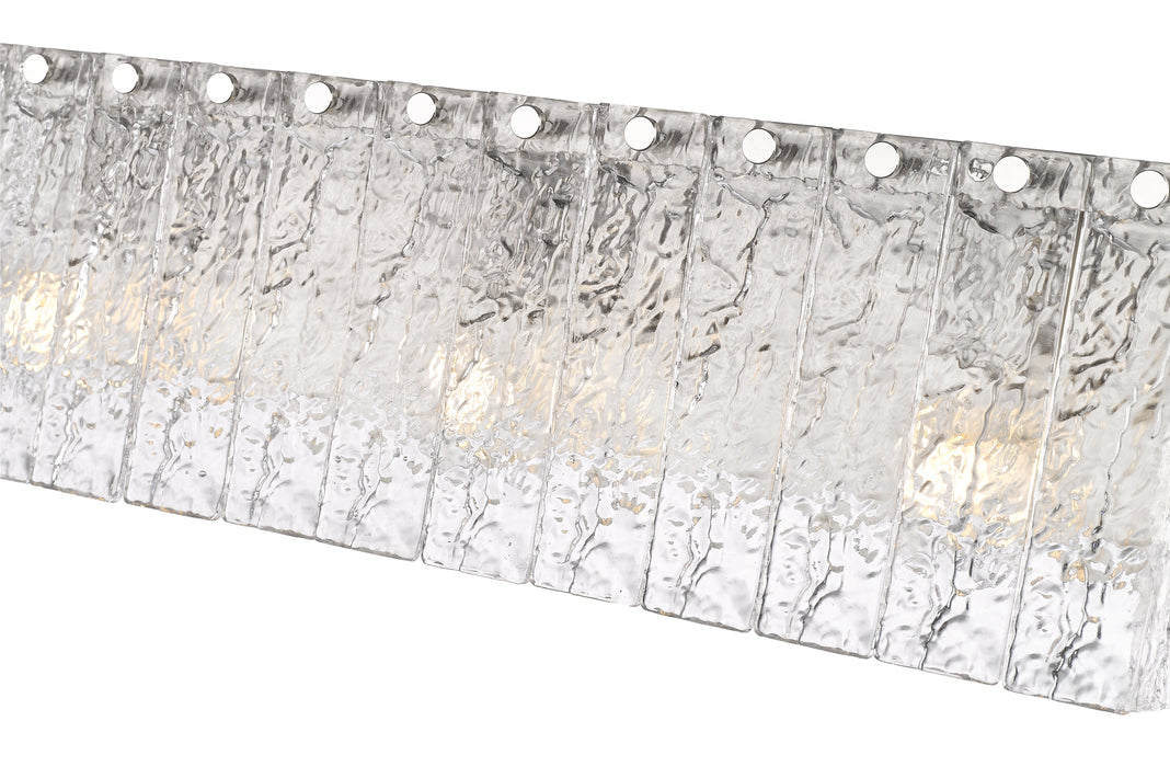 Vanity Z-Lite 1943-3V-BN Brushed Nickel Glacier 3 Light Vanity Z-Lite