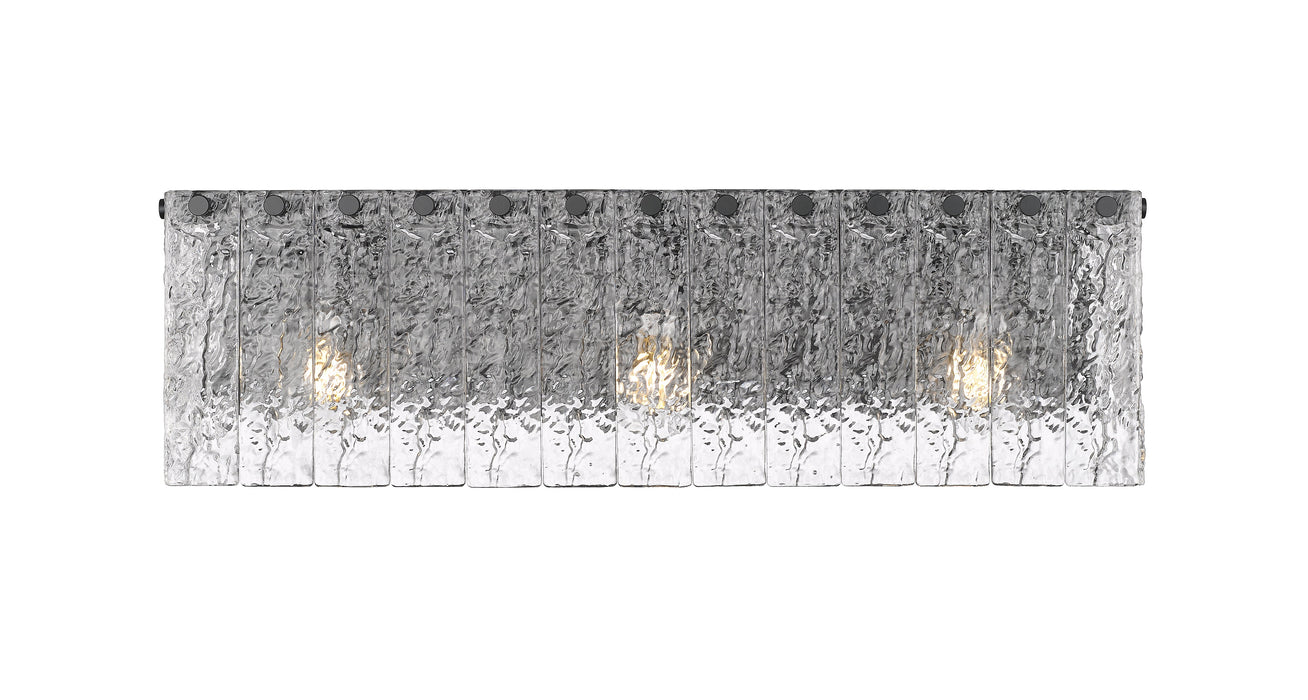 Vanity Z-Lite 1943-3V-MB Matte Black Glacier 3 Light Vanity Z-Lite