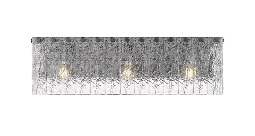 Vanity Z-Lite 1943-3V-MB Matte Black Glacier 3 Light Vanity Z-Lite