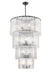Chandelier Z-Lite 1943-48MB Matte Black Glacier 18 Light Chandelier Z-Lite