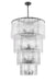Chandelier Z-Lite 1943-48MB Matte Black Glacier 18 Light Chandelier Z-Lite