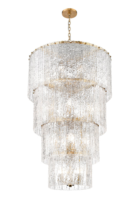 Chandelier Z-Lite 1943-48MGLD Modern Gold Glacier 18 Light Chandelier Z-Lite