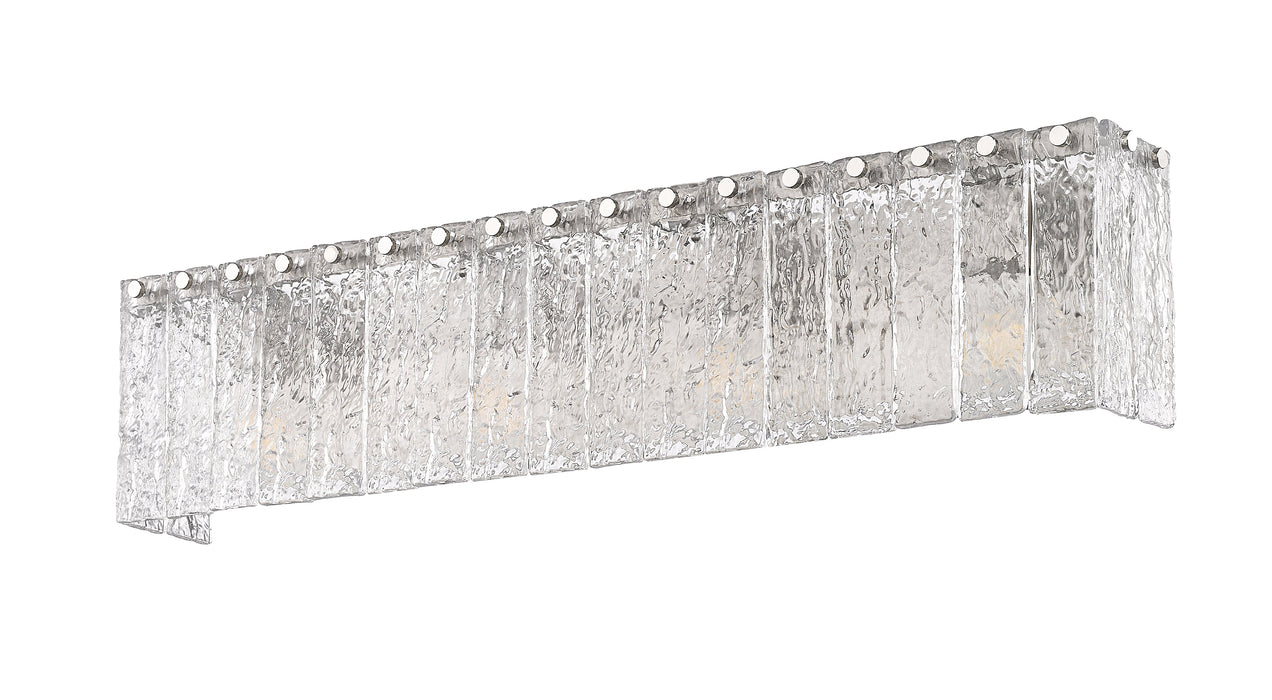 Vanity Z-Lite 1943-4V-BN Brushed Nickel Glacier 4 Light Vanity Z-Lite