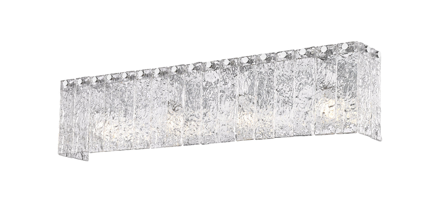 Vanity Z-Lite 1943-4V-CH Chrome Glacier 4 Light Vanity Z-Lite