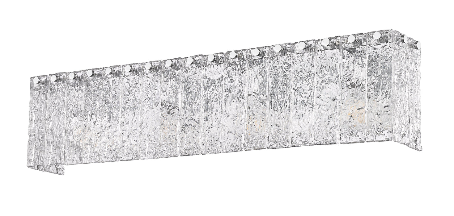 Vanity Z-Lite 1943-4V-CH Chrome Glacier 4 Light Vanity Z-Lite