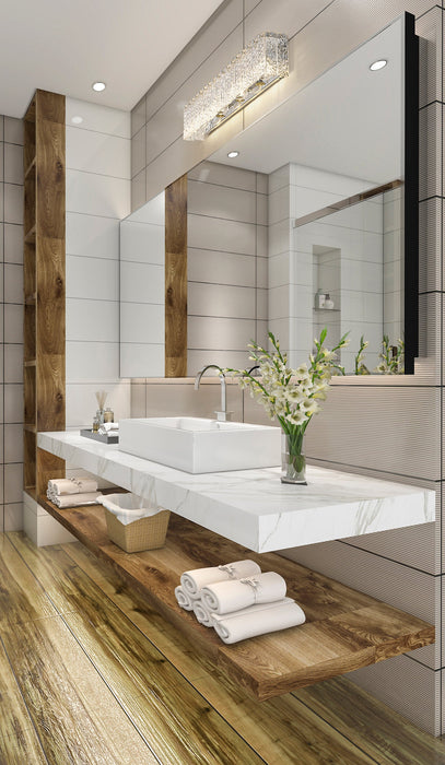 Vanity Z-Lite 1943-4V-CH Chrome Glacier 4 Light Vanity Z-Lite