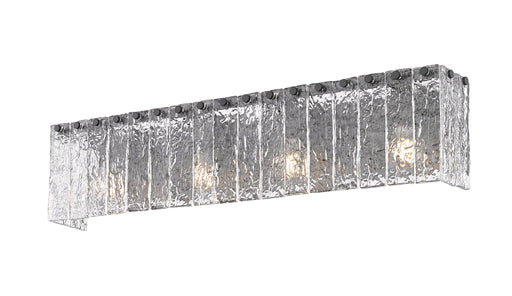 Vanity Z-Lite 1943-4V-MB Matte Black Glacier 4 Light Vanity Z-Lite