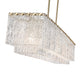 Linear Chandelier Z-Lite 1943-53L-MGLD Modern Gold Glacier 7 Light Linear Chandelier Z-Lite