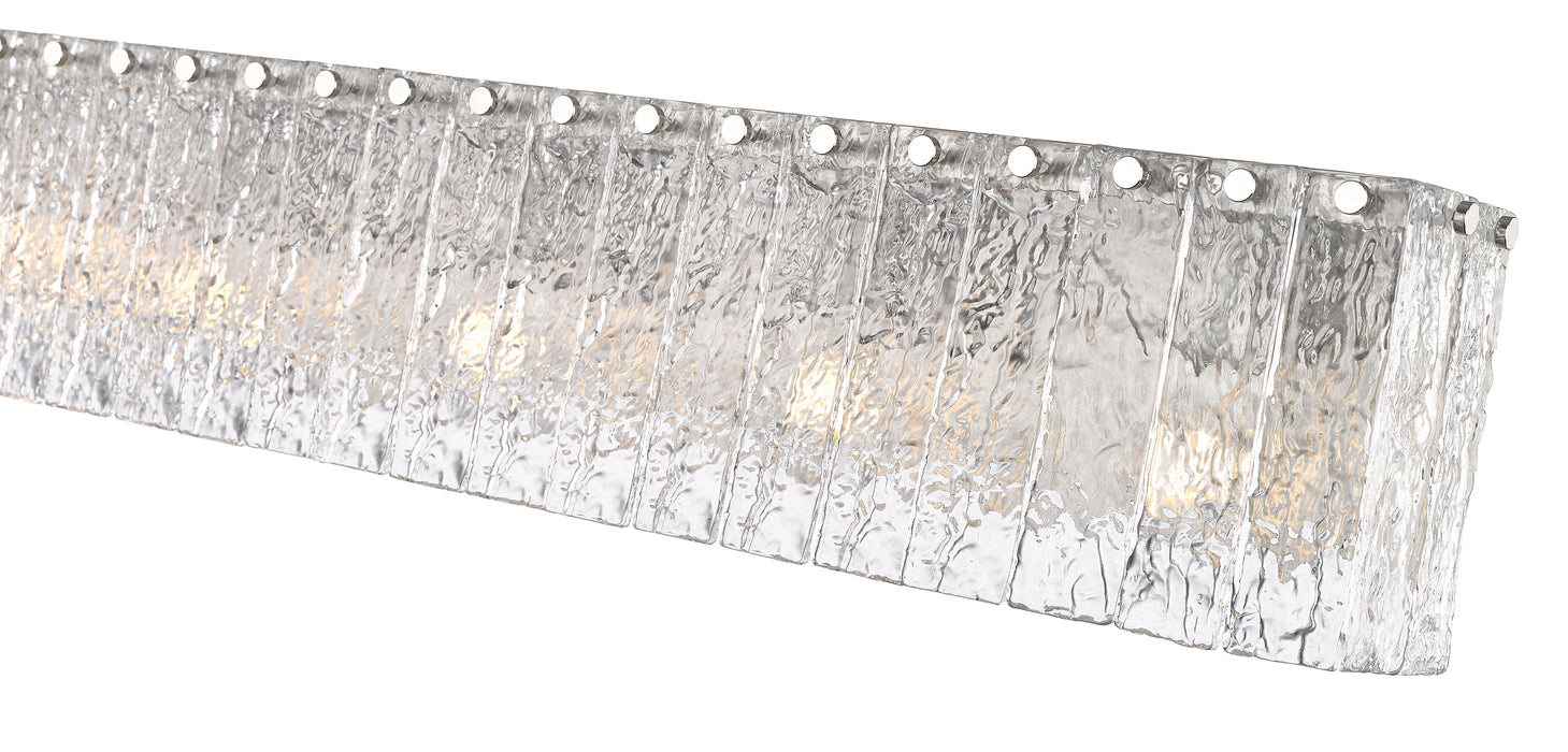 Vanity Z-Lite 1943-5V-BN Brushed Nickel Glacier 5 Light Vanity Z-Lite