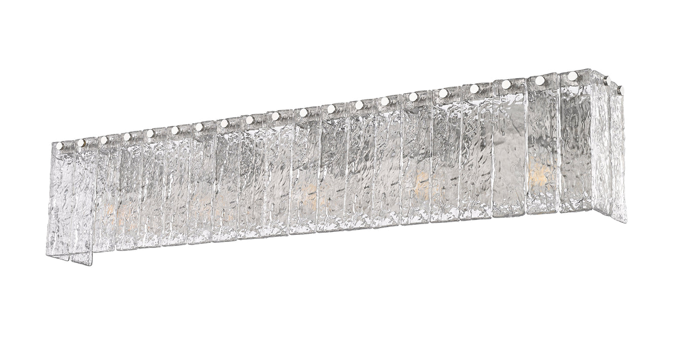 Vanity Z-Lite 1943-5V-BN Brushed Nickel Glacier 5 Light Vanity Z-Lite