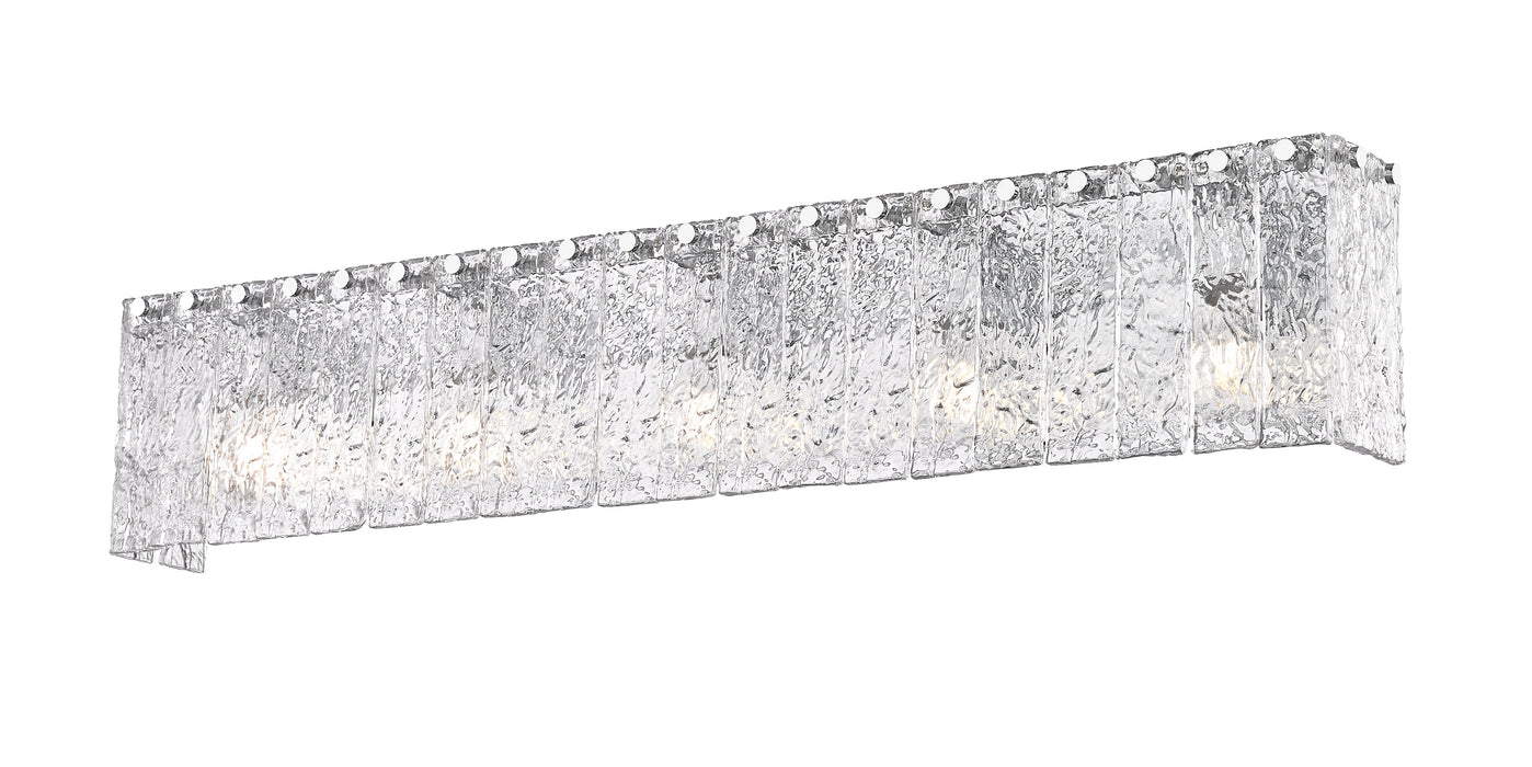 Vanity Z-Lite 1943-5V-CH Chrome Glacier 5 Light Vanity Z-Lite