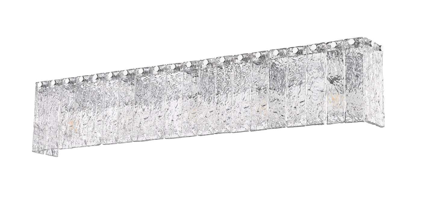 Vanity Z-Lite 1943-5V-CH Chrome Glacier 5 Light Vanity Z-Lite