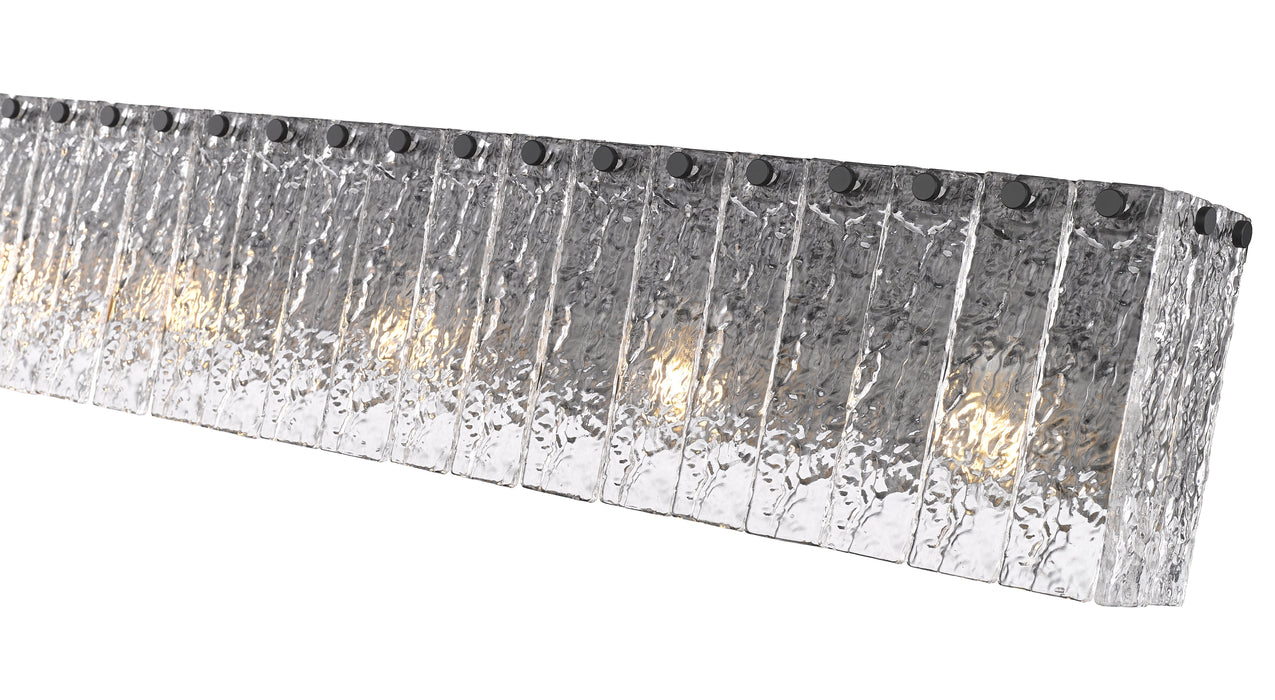 Vanity Z-Lite 1943-5V-MB Matte Black Glacier 5 Light Vanity Z-Lite