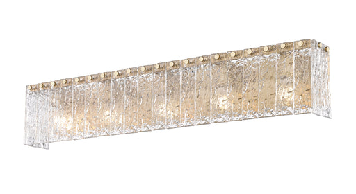 Vanity Z-Lite 1943-5V-MGLD Modern Gold Glacier 5 Light Vanity Z-Lite