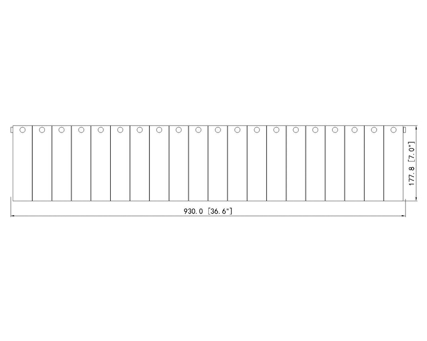 Vanity Z-Lite 1943-5V-MGLD Modern Gold Glacier 5 Light Vanity Z-Lite