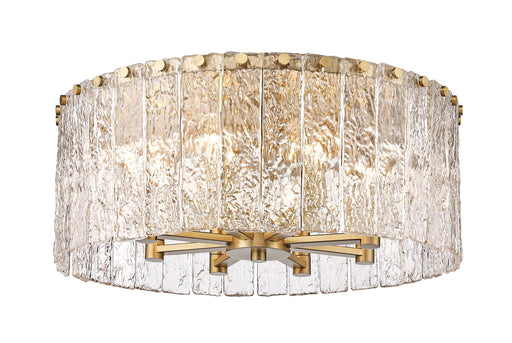 Flush Mount Z-Lite 1943F20-MGLD Modern Gold Glacier 8 Light Flush Mount Z-Lite