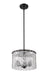 Pendant Z-Lite 1943P12-MB Matte Black Glacier 3 Light Pendant Z-Lite