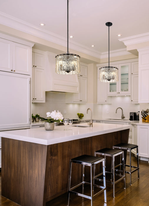 Pendant Z-Lite 1943P12-MB Matte Black Glacier 3 Light Pendant Z-Lite