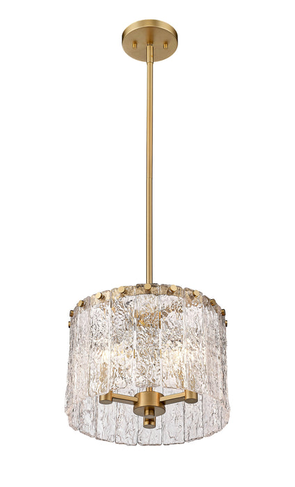 Pendant Z-Lite 1943P12-MGLD Modern Gold Glacier 3 Light Pendant Z-Lite