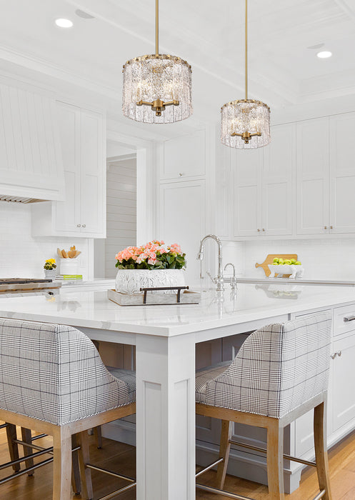 Pendant Z-Lite 1943P12-MGLD Modern Gold Glacier 3 Light Pendant Z-Lite