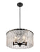 Pendant Z-Lite 1943P18-MB Matte Black Glacier 5 Light Pendant Z-Lite