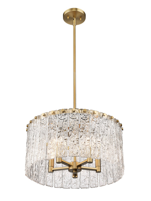 Pendant Z-Lite 1943P18-MGLD Modern Gold Glacier 5 Light Pendant Z-Lite
