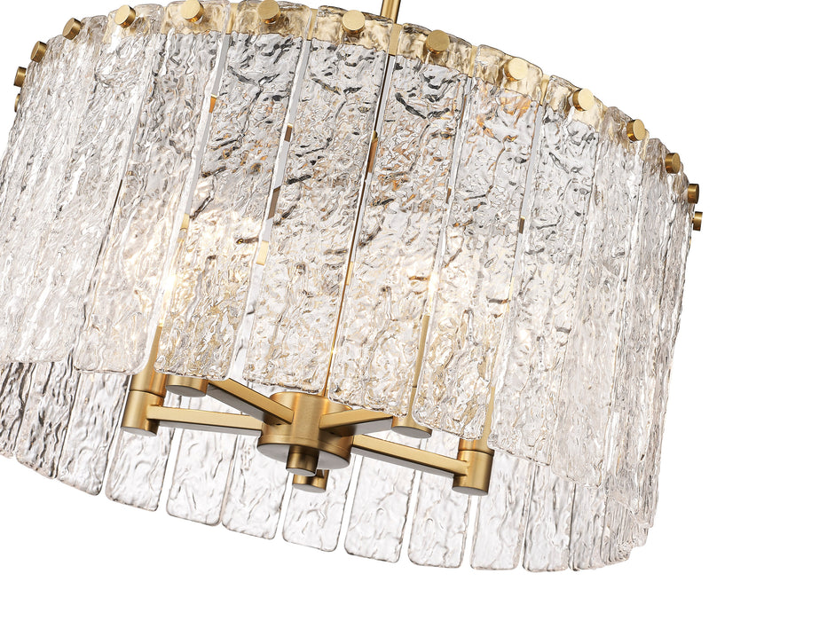 Pendant Z-Lite 1943P18-MGLD Modern Gold Glacier 5 Light Pendant Z-Lite