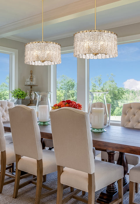 Pendant Z-Lite 1943P18-MGLD Modern Gold Glacier 5 Light Pendant Z-Lite