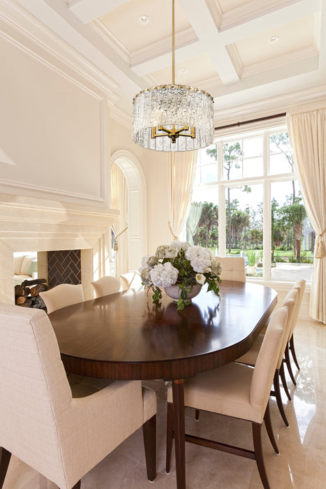 Pendant Z-Lite 1943P18-MGLD Modern Gold Glacier 5 Light Pendant Z-Lite