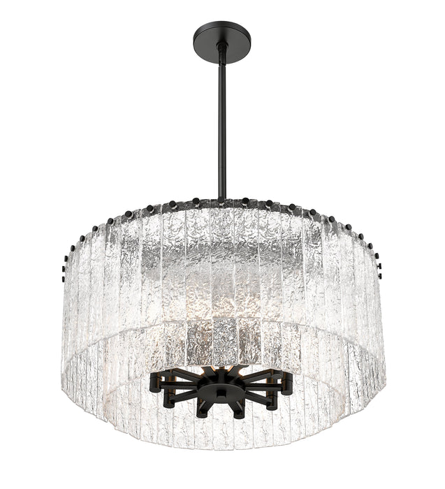 Pendant Z-Lite 1943P26-2-MB Matte Black Glacier 10 Light Pendant Z-Lite