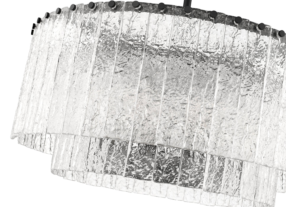 Pendant Z-Lite 1943P26-2-MB Matte Black Glacier 10 Light Pendant Z-Lite