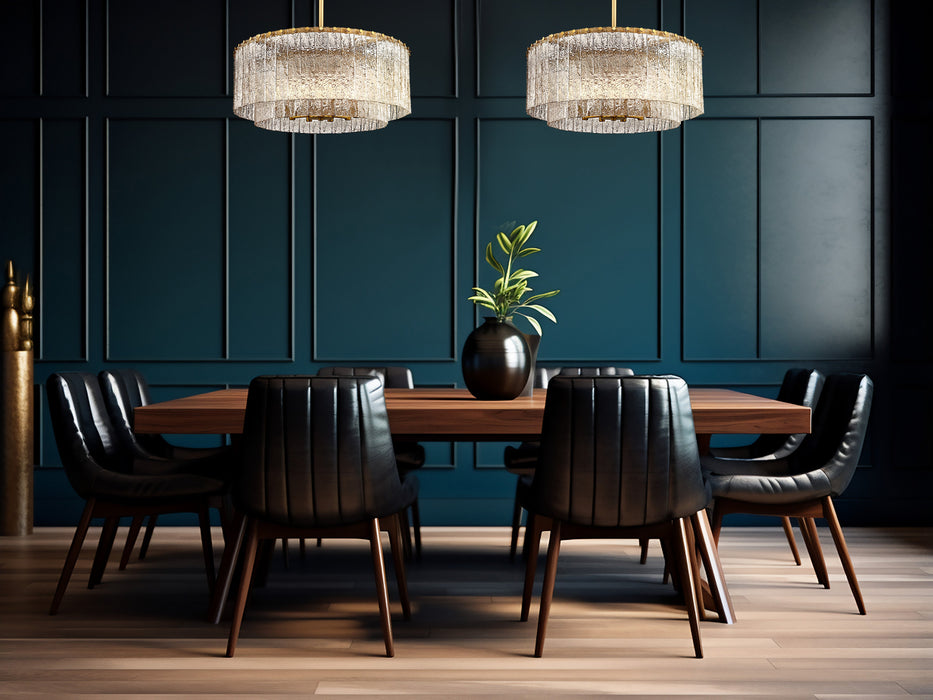 Pendant Z-Lite 1943P26-2-MGLD Modern Gold Glacier 10 Light Pendant Z-Lite